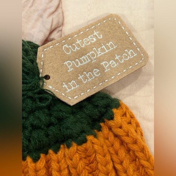 Mud Pie Cutest Pumpkin in the Patch Knit Hat 🎃 - Picture 2 of 6